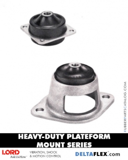 Heavy-Duty Plateform Mount - Holder, Square, LORD Corporation, Vibration, Shock, Motion Control, Vibration Mounts, Vibration Isolators