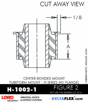 Rubber-Parts-Catalog-Delta-Flex-LORD-Corporation-Vibration-Control-Center-Bonded-Mounts-H-1002-1