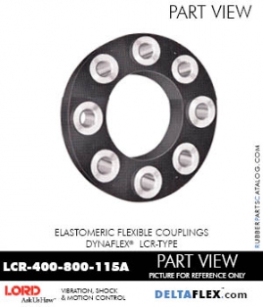 Rubber-Parts-Catalog-Delta-Flex-LORD-DYNAFLEX-Coupling-LCR-Type-LCR-400-800-115A