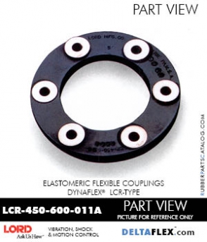 Rubber-Parts-Catalog-Delta-Flex-LORD-DYNAFLEX-Coupling-LCR-Type-LCR-450-600-011A