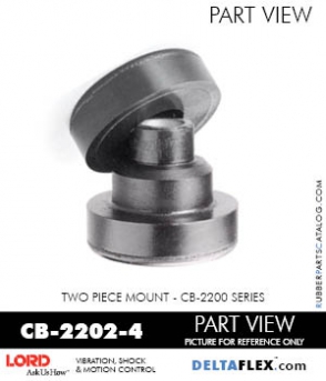 Rubber-Parts-Catalog-Delta-Flex-LORD-Corporation-Two-piece-mount-cb-2200-series-CB-2202-4