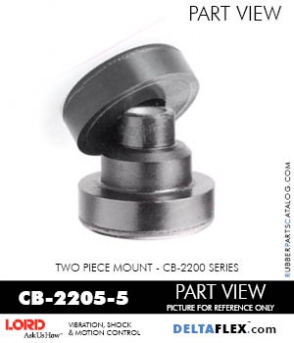 Rubber-Parts-Catalog-Delta-Flex-LORD-Corporation-Two-piece-mount-cb-2200-series-CB-2205-5