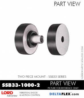 SSB33-1000-2 | LORD Two-Piece SSB Series Rubber Mount 
