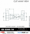 Rubber-Parts-Catalog-com-LORD-Corporation-Two-Piece-Center-Bonded-Mount-CB-2200-Series-CB-2205-10